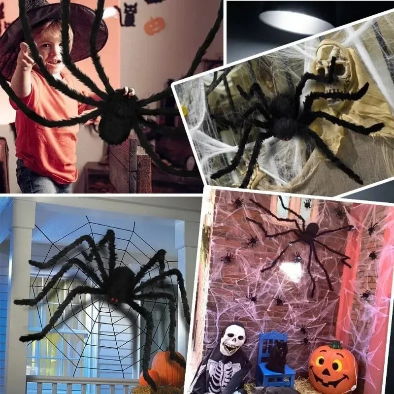 Giant Plush Spider – Halloween Outdoor Decoration