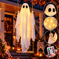Swinging Light-Up Ghost Halloween Decoration