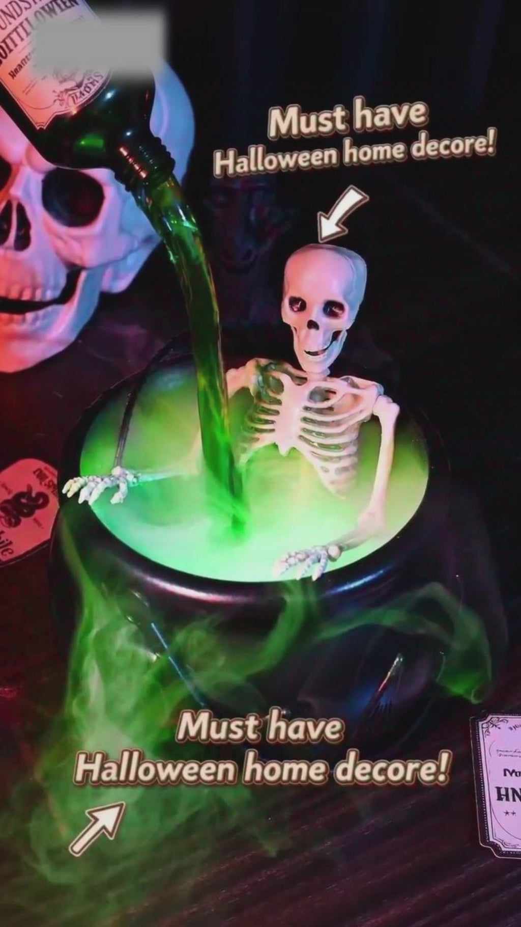Haunted Witch’s Cauldron – LED Fog Halloween Prop