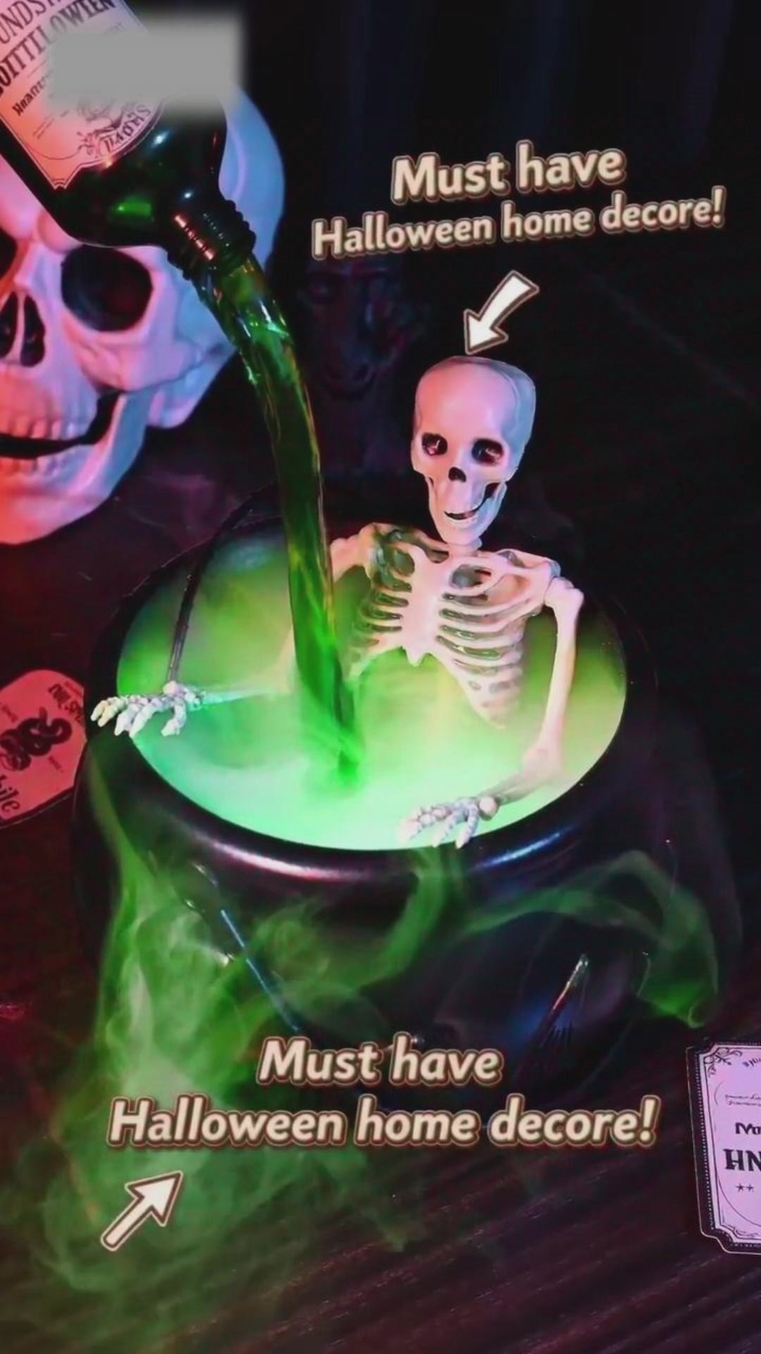 Haunted Witch’s Cauldron – LED Fog Halloween Prop