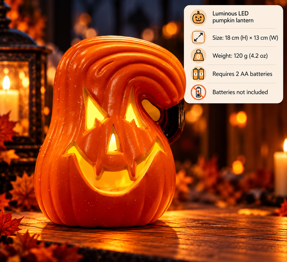 Halloween Pumpkin Glow Lantern